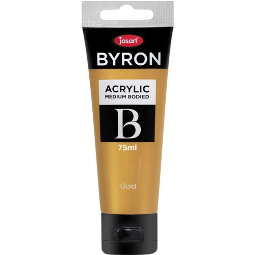 Jasart Byron Acrylic Paint 75ml Gold