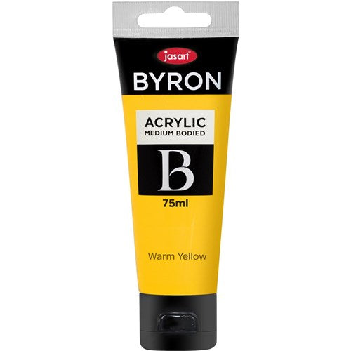Jasart Byron Acrylic Paint 75ml Warm Yellow