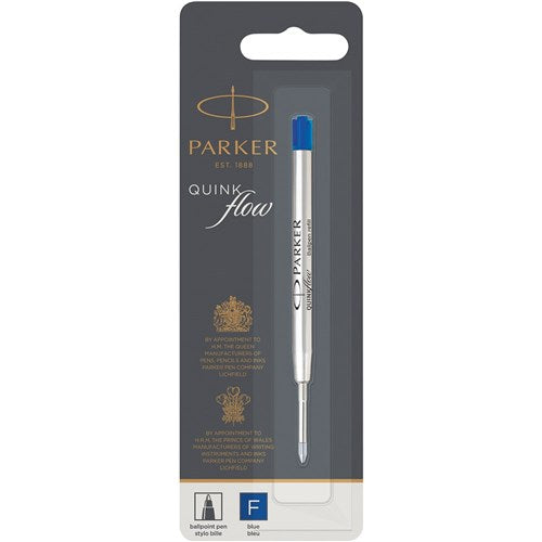 Parker Quinkflow Refill Ballpoint Pen Fine 0.8mm Blue