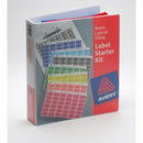 Sp- Label Kit Lateral Code Avery Alpha & Numeric 2 Sheets Of Each