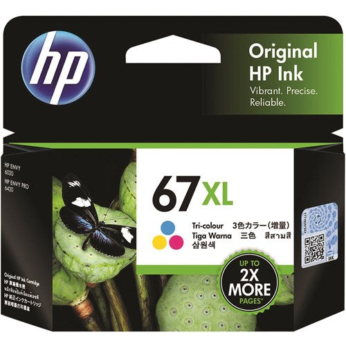 HP 67XL 3YM58AA Ink Cartridge High Yield Tri Colour | Better Office