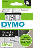 Label Tape Dymo D1 12mmx7m 45013 Black On White