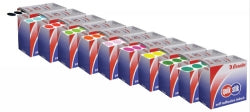 LABEL QUIK STIK DISP 24MM SILVER DOT