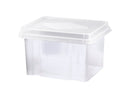 STORAGE BOX ITALPLAST 32L CLEAR BASE/CLEAR LID