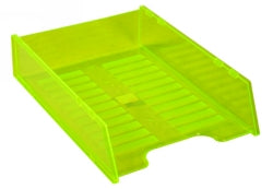 DOCUMENT TRAY ITALPLAST MULTIFIT NEON YELLOW