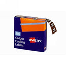 Sp- Labels Colour Coding Avery 25x38mm W Side Tab Brown Bx500