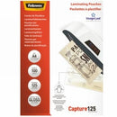 LAMINATING POUCHES FELLOWES A4 125 MICRON GLOSS PK100
