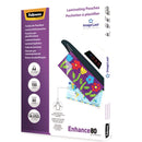 LAMINATING POUCHES FELLOWES A4 80 MICRON GLOSS PK100