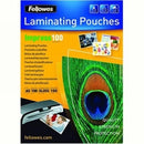 Sp- Laminating Pouches Fellowes A5 100 Micron Gloss Pk100