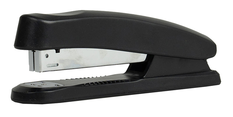 STAPLER STAT 26/6 HALF STRIP BLACK PLASTIC
