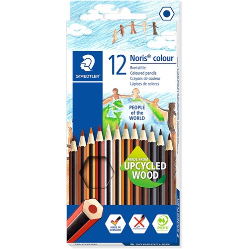 Staedtler Noris Colour Pencils People Of The World Assorted Colours Pack of 12