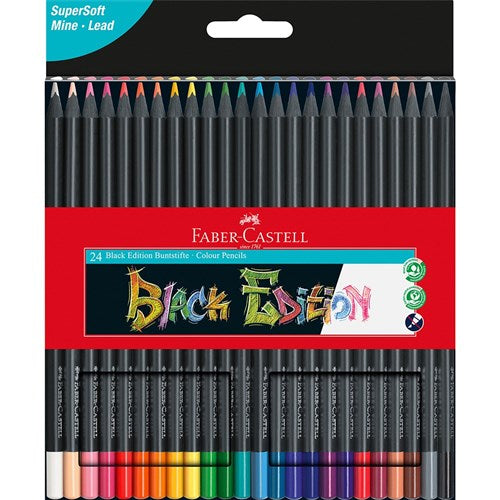 Faber Castell Black Edition Colouring Pencils Box of 24 | Better Office