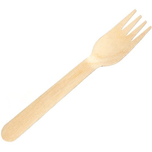 Writer Breakroom Eco Wooden Cutlery Fork 160mm Pack Of 100 | Better Office