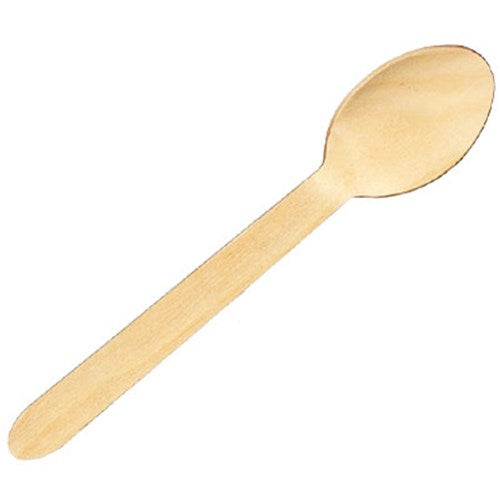 Writer Breakroom Eco Wooden Cutlery Spoon 160mm Pack Of 100 | Better Office