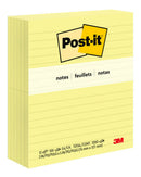 Post- It Notes 635 76x127mm Lined Yellow Pk12