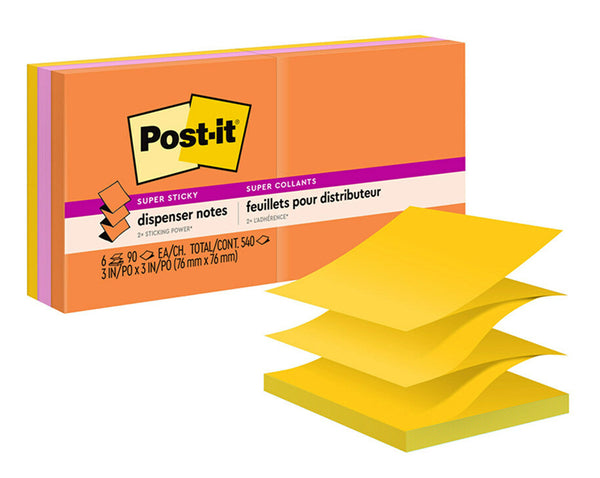 NOTES SUPER STICKY POST-IT 76x76MM R330-6SSUC POP UP RIO DE JANEIRO PK6