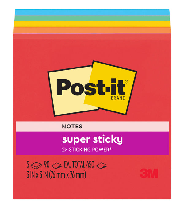 NOTES SUPER STICKY POST-IT 76x76MM 654-5SSAN MARRAKESH PK5