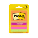 Notes Post-It Super Sticky 76x76mm 3321-Ssau Rio De Janeiro Pk3
