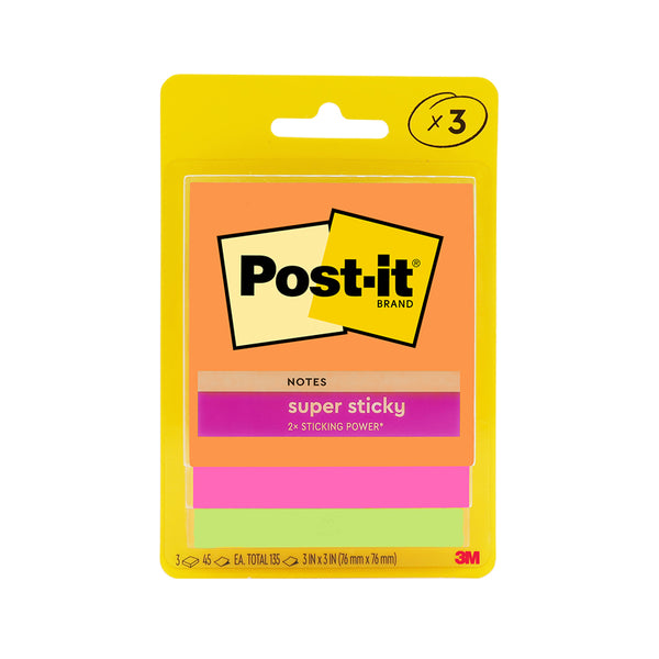 NOTES SUPER STICKY POST-IT 73X73MM 3321-SSAU RIO DE JANEIRO PK3