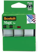 TAPE MAGIC SCOTCH 3105 19MMX7.6M DISP PK3 H/SELL