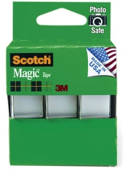 TAPE MAGIC SCOTCH 3105 19MMX7.6M DISP PK3 H/SELL