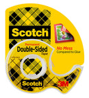 TAPE DOUBLE SIDED SCOTCH 137P 12.7MMX11.4M WITH DISPENSER BX8