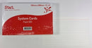 System Cards Stat 8x5 Ruled White Pk100