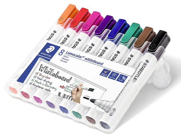 MARKER WHITEBOARD STAEDTLER 351 BULLET ASST WLT8