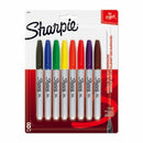 MARKER SHARPIE PERMANENT FINE ASST PK8