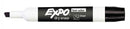 Marker Whiteboard Expo Dry Erase Chisel Tip Black Bx12