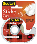 TAPE STICKY SCOTCH 502 18MMX25M ON DISPENSER H/SELL