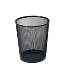 COMPASS MESH 11LT ROUND WASTE BIN BLACK