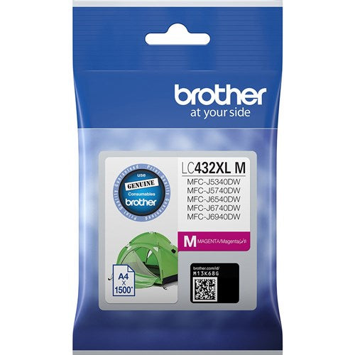 Brother LC-432XLM Ink Cartridge High Yield Magenta