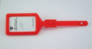 Sp- Luggage Label Kevron Plastic Red Pk25