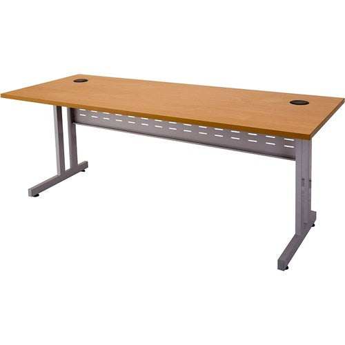 Rapidline C Leg Desk 1800W x 700D x 730mmH Beech/Silver