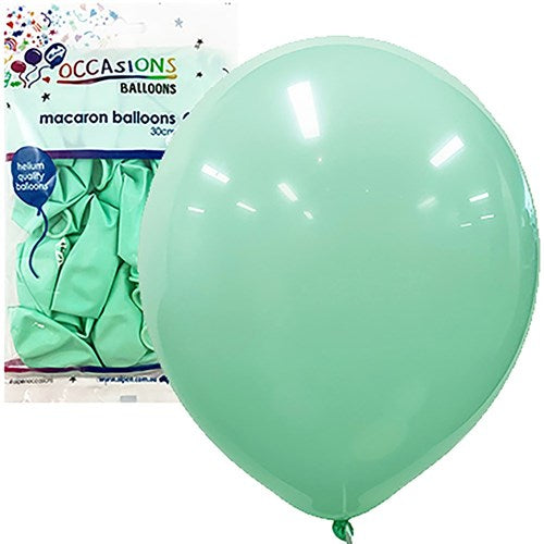 Alpen Occasions Balloons 30cm Macaron Pastel Light Green Pack Of 25