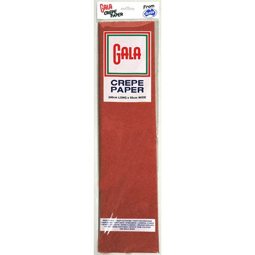 Alpen Gala Crepe Paper 240 x 50cm Ruby Pack Of 12