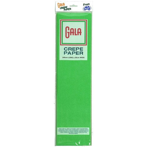 Alpen Gala Crepe Paper 240 x 50cm Emerald Green Pack Of 12