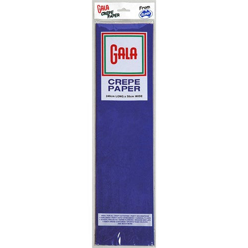 Alpen Gala Crepe Paper 240 x 50cm French Blue Pack Of 12