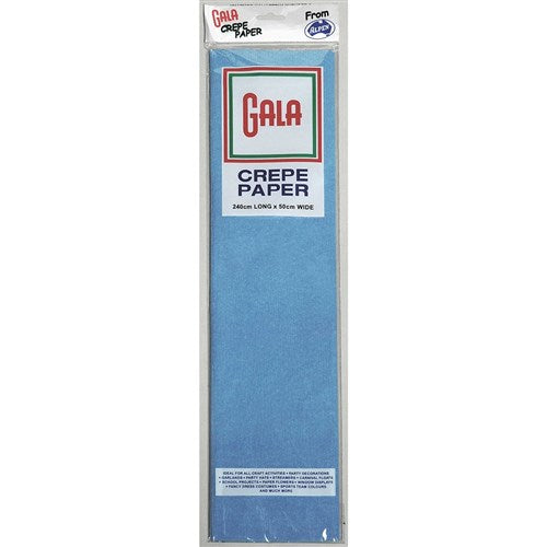 Alpen Gala Crepe Paper 240 x 50cm Sky Blue Pack Of 12