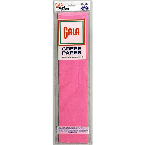 Alpen Gala Crepe Paper 240 x 50cm Bright Pink Pack Of 12