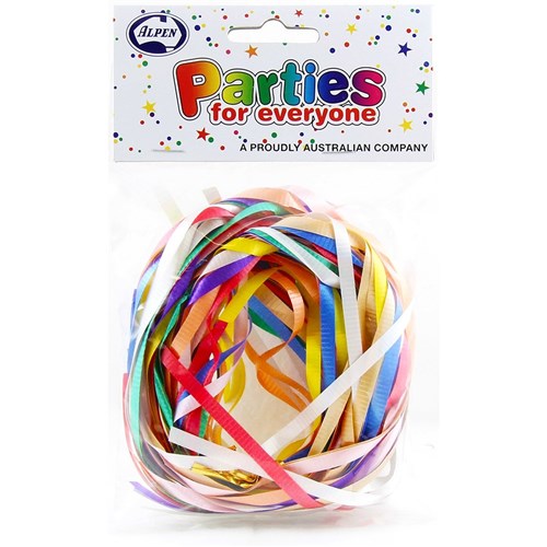 Alpen Parties For Everyone Curling Ribbon 1.5m Assorted Colours Pack Of 20