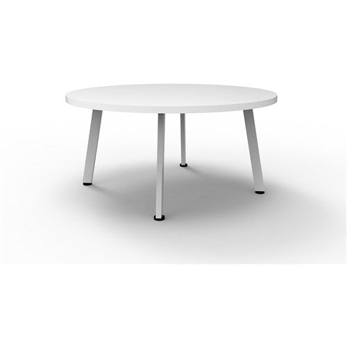 Rapidline Eternity Round Coffee Table 900D x 450mmH White Top White Base