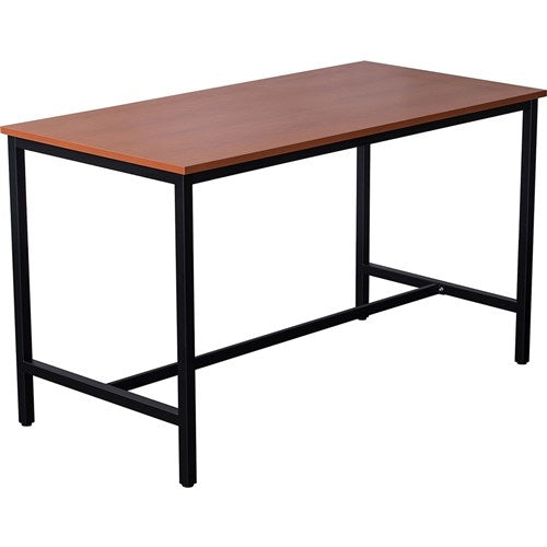 Rapidline High Bar Table 1800W x 900D x 1050mmH Cherry Top Black Frame