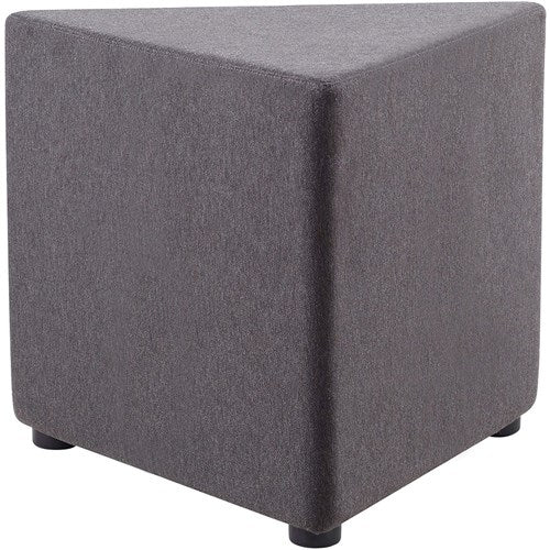 Rapidline Mars Upholstered Triangle Ottoman Charcoal