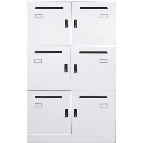 Rapidline Go Office Locker 2 Door Bank Of 2 800W x 486 x 1375mmH White China