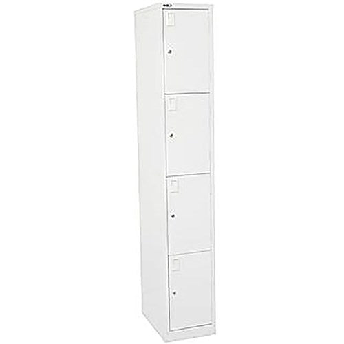 Rapidline Go Locker 4 Door 305W x 455D x 1830mmH White