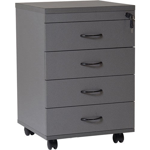 Rapidline Rapid Worker Mobile Pedestal 4 Drawer 465W x 447D x 690mmH Ironstone