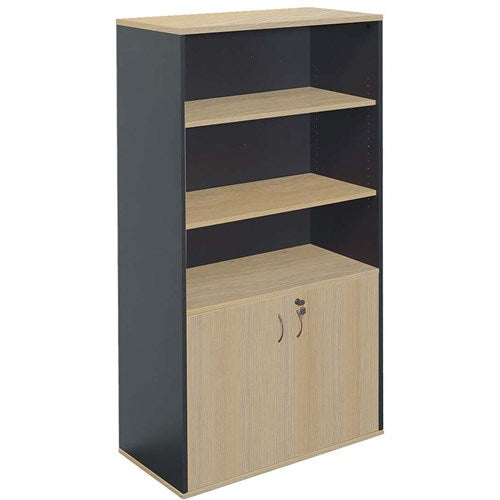 Rapidline Rapid Worker Lockable Wall Unit 900W x 450D x 1800mmH Oak And Ironstone