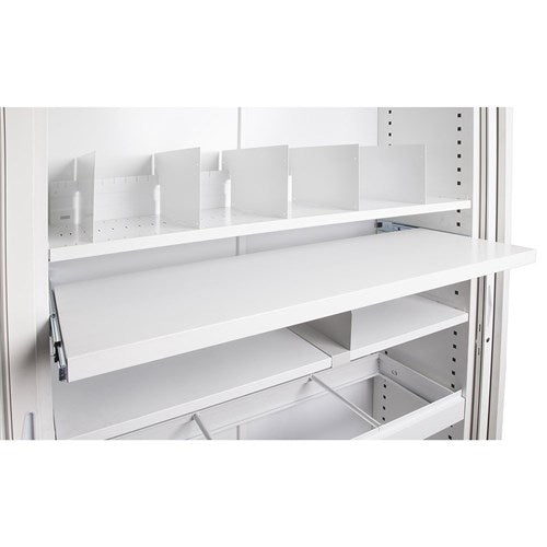 Rapidline Go Steel Tambour Accessory Pull Out File Shelf 739W x 390D x 35mmH White | Better Office